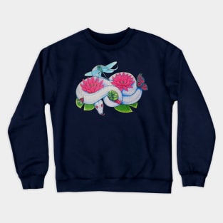 Cute Pond Snake and Friends Crewneck Sweatshirt